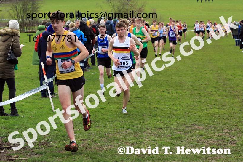 Mens Under-20s 2022 CAU Inter Counties Cross Country, Prestwold Hall, Loughborough.  Photo: David T. Hewitson/Sports for All Pics